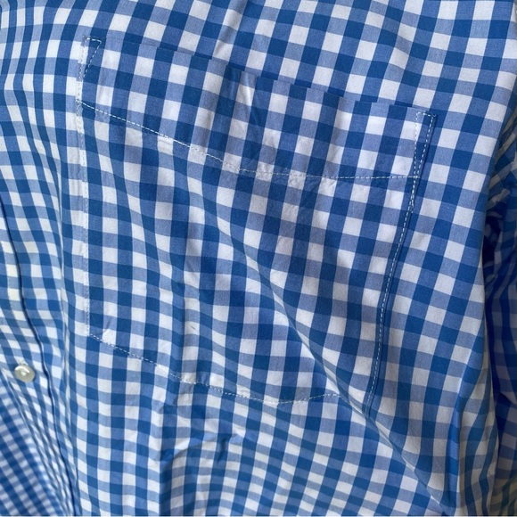 EUC Club Room Men’s gingham/ plaid button down shirt - Picture 5 of 16